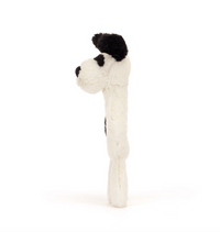 Bashful Black & Cream Puppy Ring Rattle