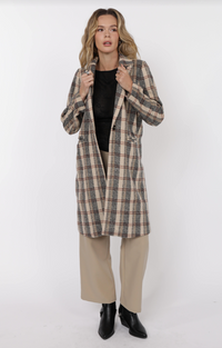Steady Plaid Coat