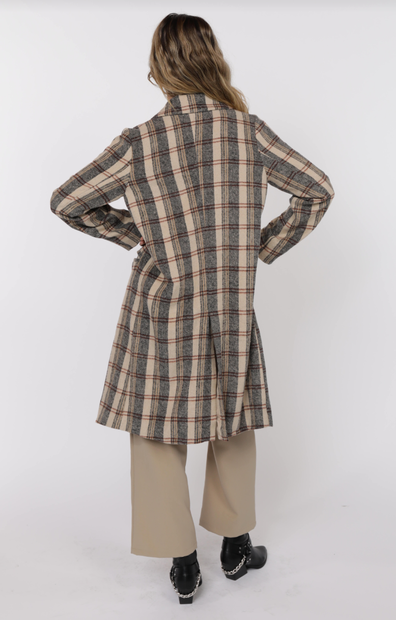 Steady Plaid Coat