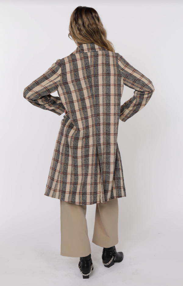 Steady Plaid Coat
