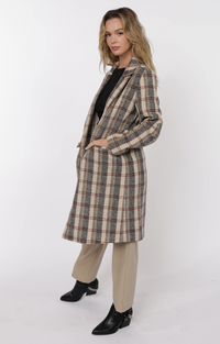 Steady Plaid Coat