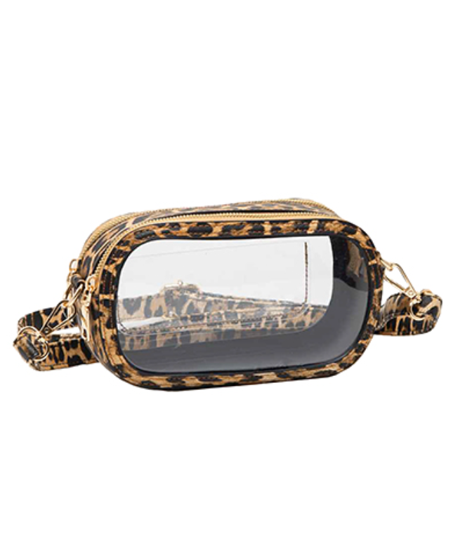 Leopard Clear Bag