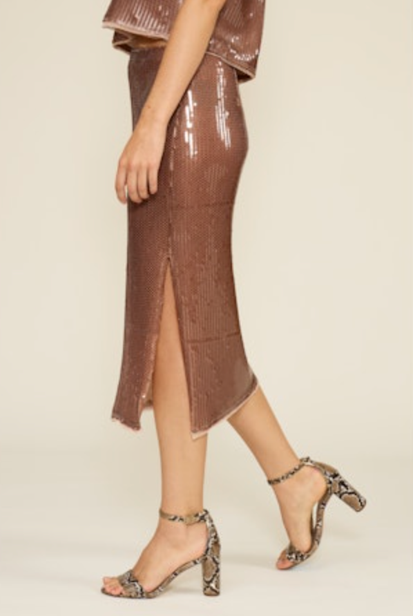 Cherry Sequined Skirt