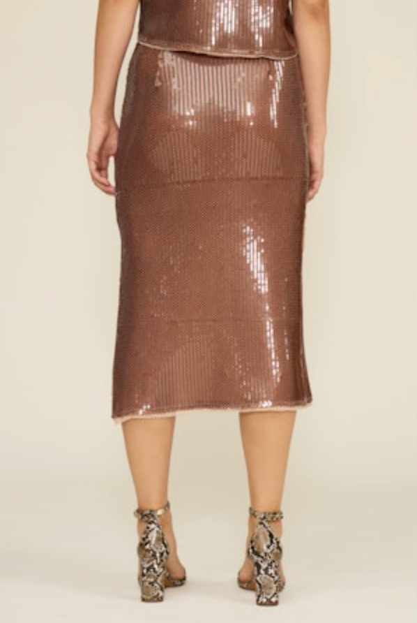 Cherry Sequined Skirt