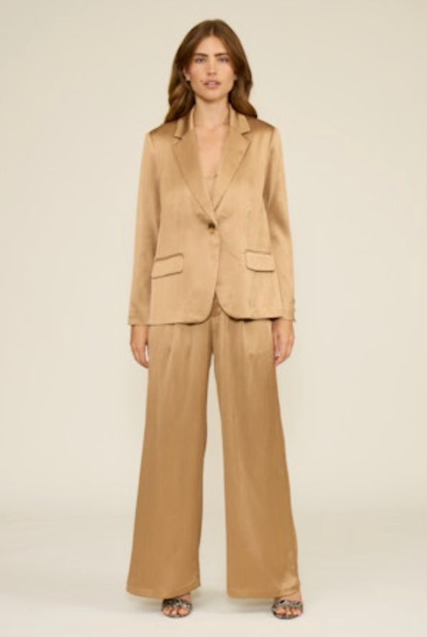 Robbie Textured Satin Pants