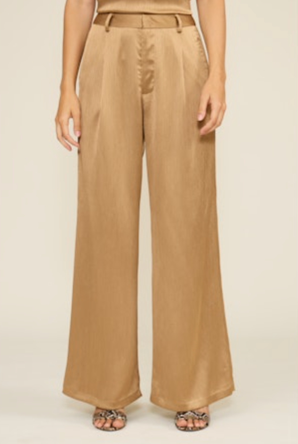 Robbie Textured Satin Pants