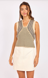 Mona Stripe Sweater Tank