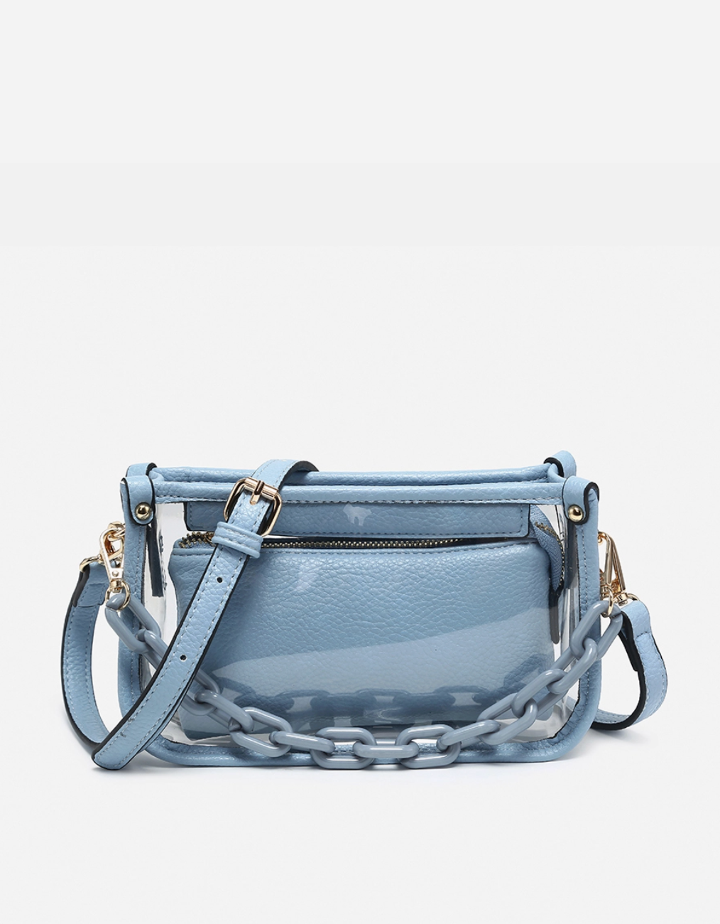 Jessica Clear Crossbody w/ Chain