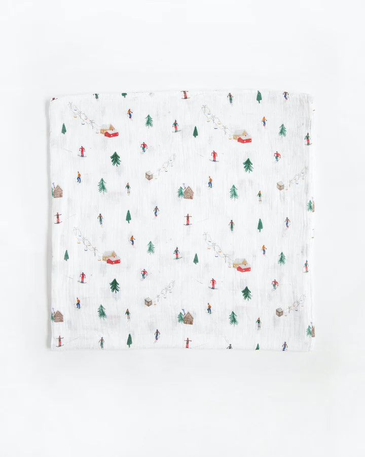 Cotton Muslin Swaddle 2 Pack Set - Christmas Powder Party