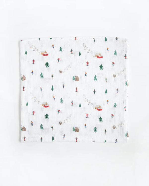 Cotton Muslin Swaddle 2 Pack Set - Christmas Powder Party