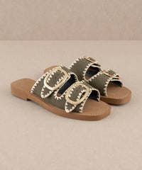 The Tivoli - Fun Double Buckle Sandals