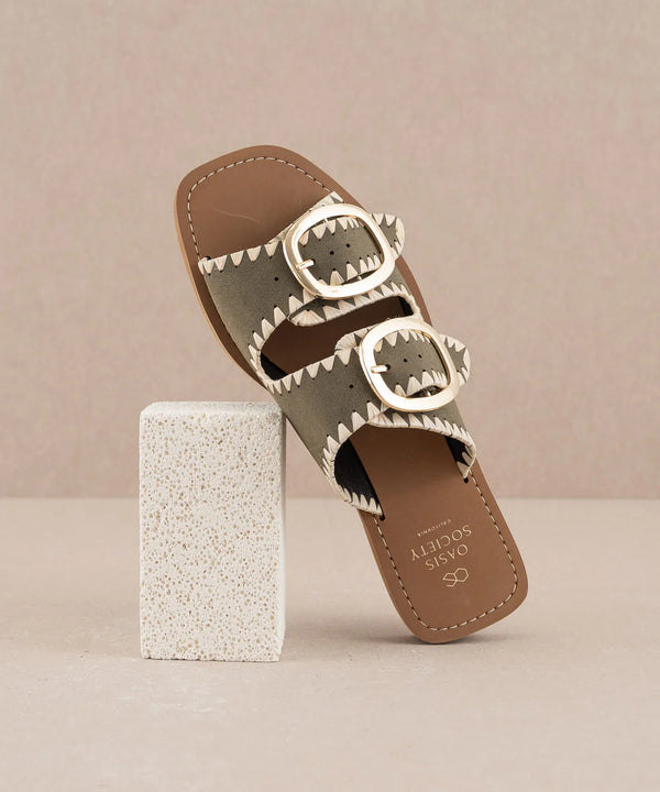 The Tivoli - Fun Double Buckle Sandals