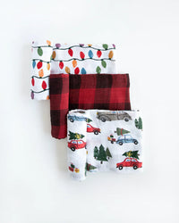 Cotton Muslin Swaddle Blanket Set - Holiday Haul