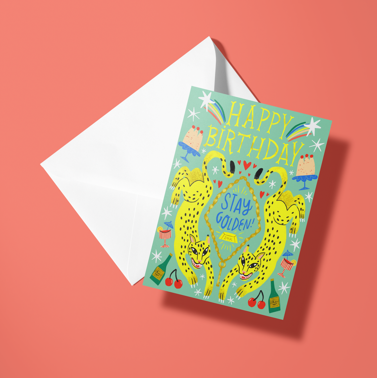 Stay Golden Birthday Card