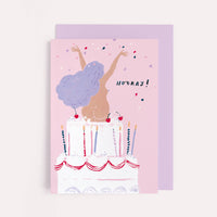 Hooray Birthday Cake Card | Birthday Cards | Funny Card