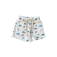 Boy's Everyday Shorts in Retro Banner
