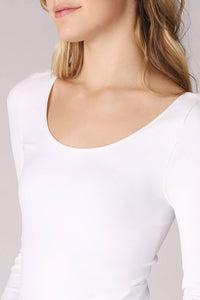 Long Sleeve Scoop Neck Top