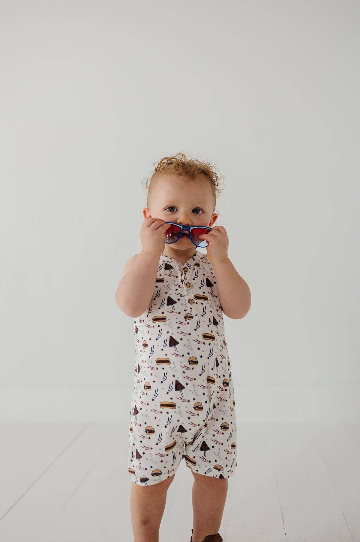 Boy's Sleeveless Romper