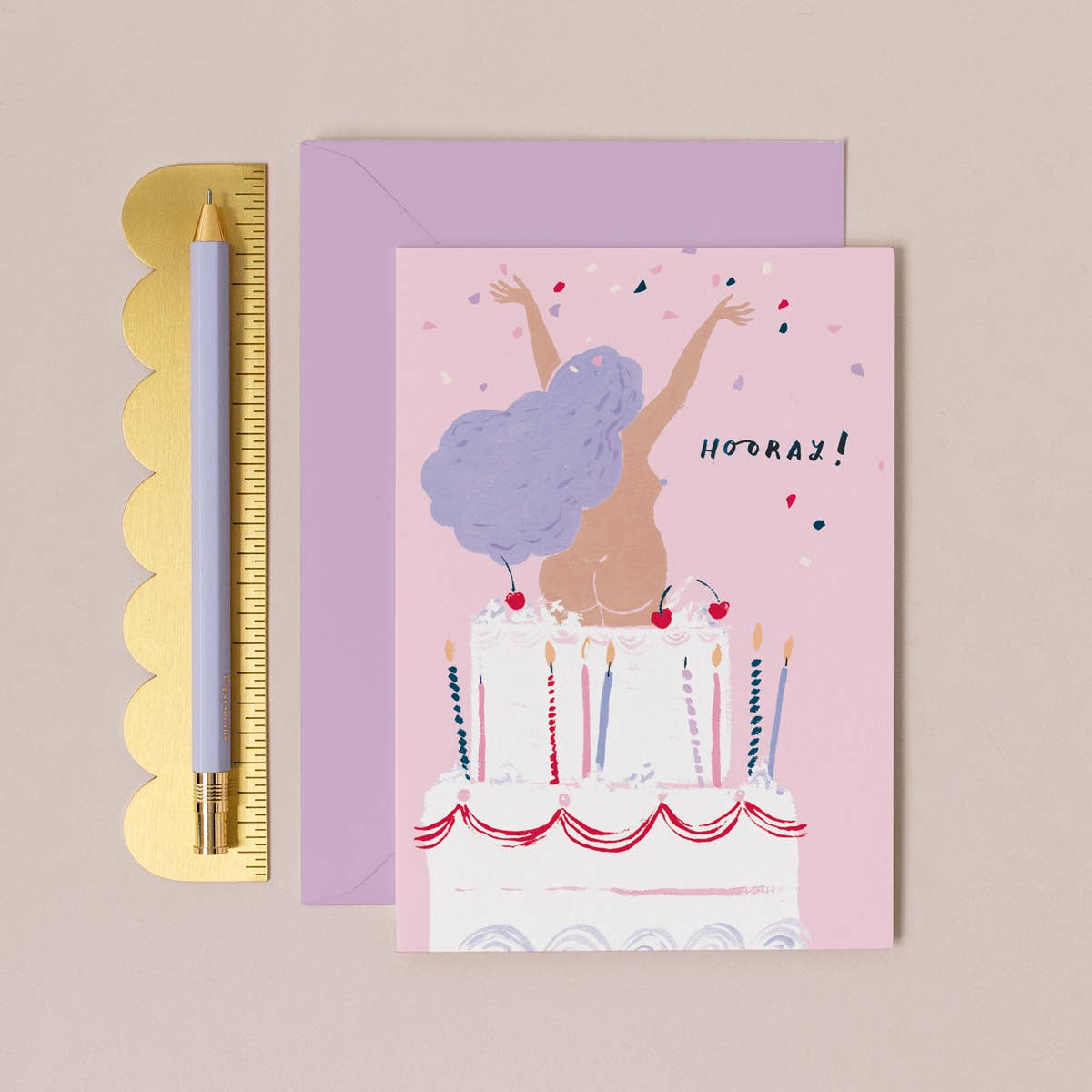 Hooray Birthday Cake Card | Birthday Cards | Funny Card