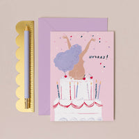 Hooray Birthday Cake Card | Birthday Cards | Funny Card