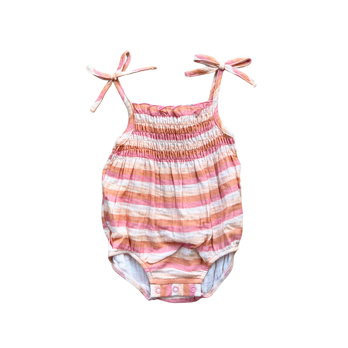 Baby Tie-Smocked Bodysuit