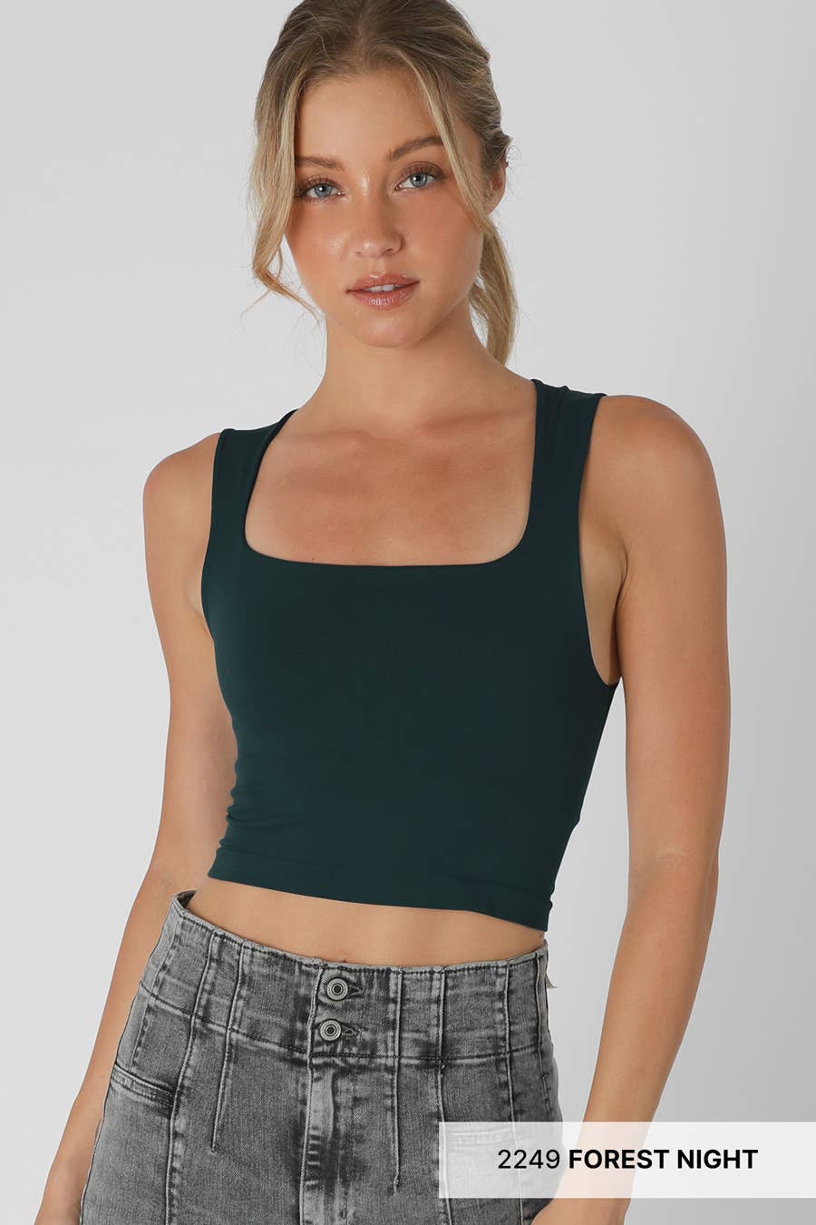 Clean Line Square Neck Top