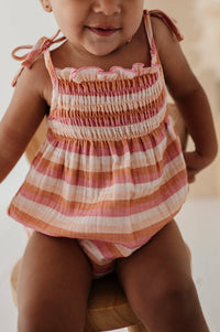 Baby Tie-Smocked Bodysuit