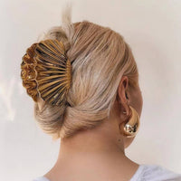 Metal Geometric Hair Claw Clip