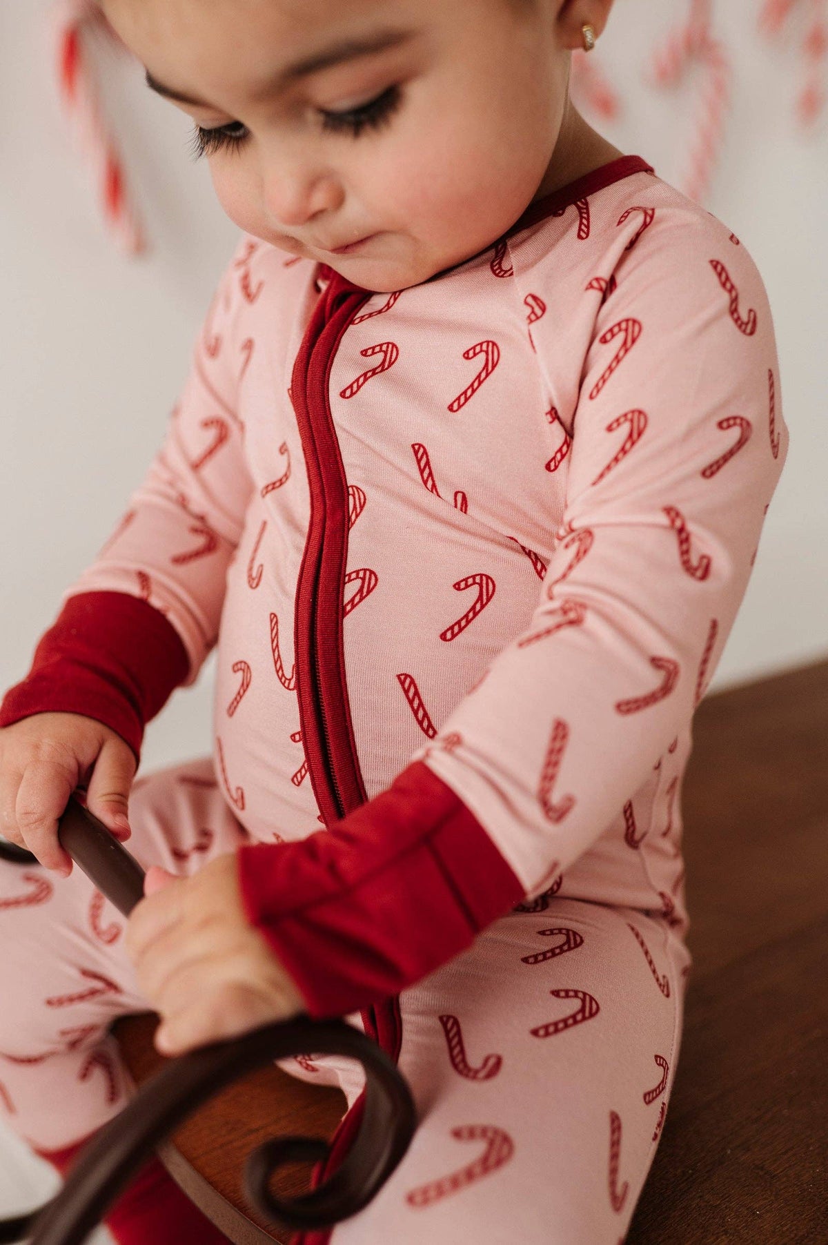 Christmas Long Sleeve Zip Romper