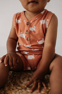 Boy's Sleeveless Romper