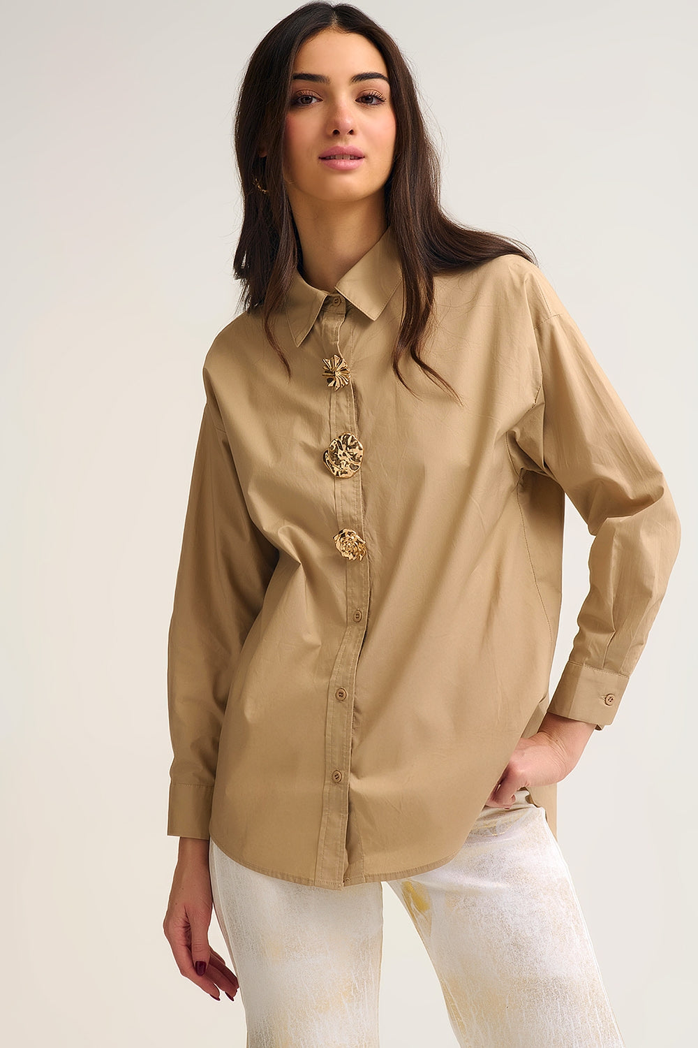 Giovanni Button Up Top
