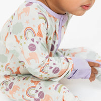 Magical Unicorns Bamboo Convertible Baby Pajamas