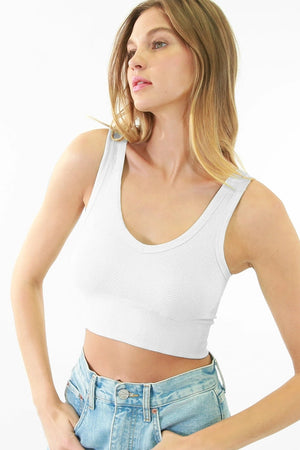Herringbone Crop Top - Various Colors