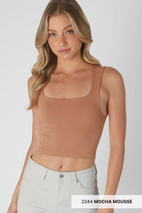 Clean Line Square Neck Top