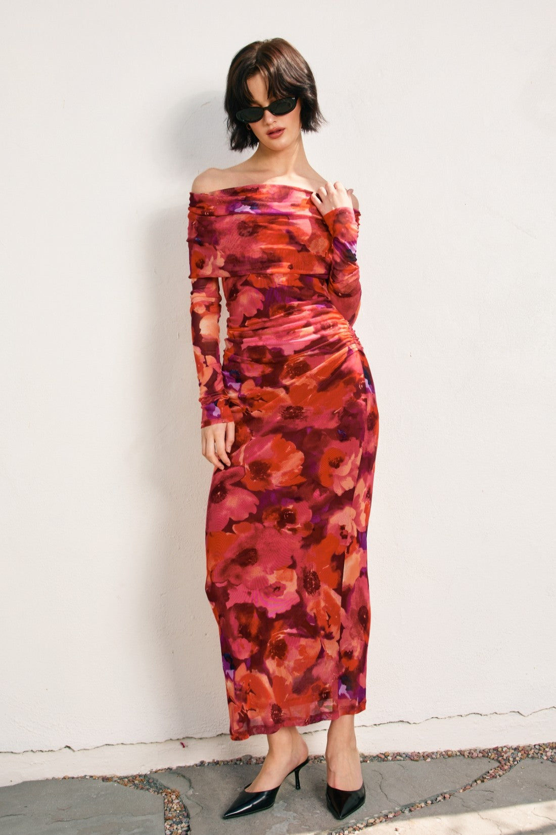 Dancing With Love Off The Shoulder Dress