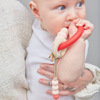 Rose Arch Ring Teether + Clip Set