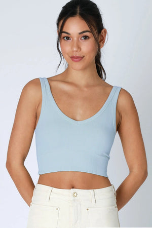 Herringbone Crop Top - Various Colors