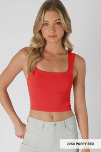Clean Line Square Neck Top