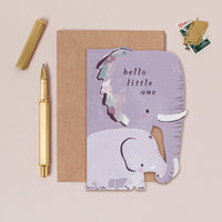 Elephant New Baby Card | New Parent Card | Baby Cards