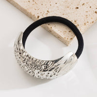 Minimalist Metal Tube Elastic Hair Tie Band