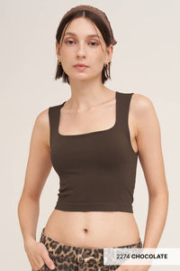 Clean Line Square Neck Top