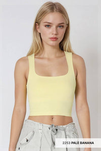 Clean Line Square Neck Top