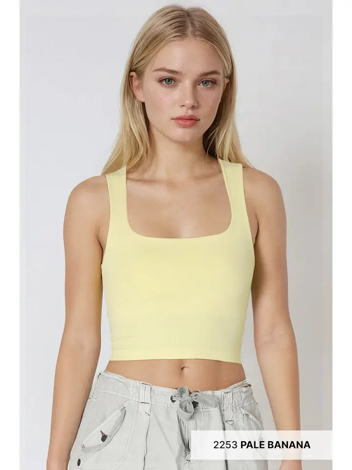 Clean Line Square Neck Top