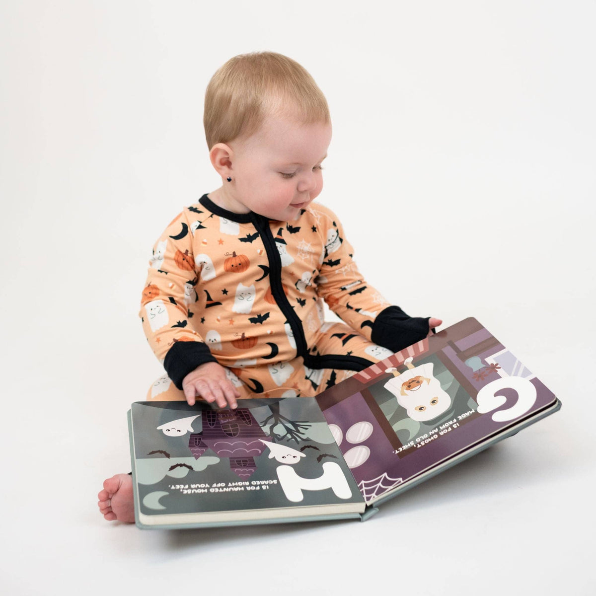 Boo-Tastic Halloween Glow in the Dark Bamboo Baby Pajamas