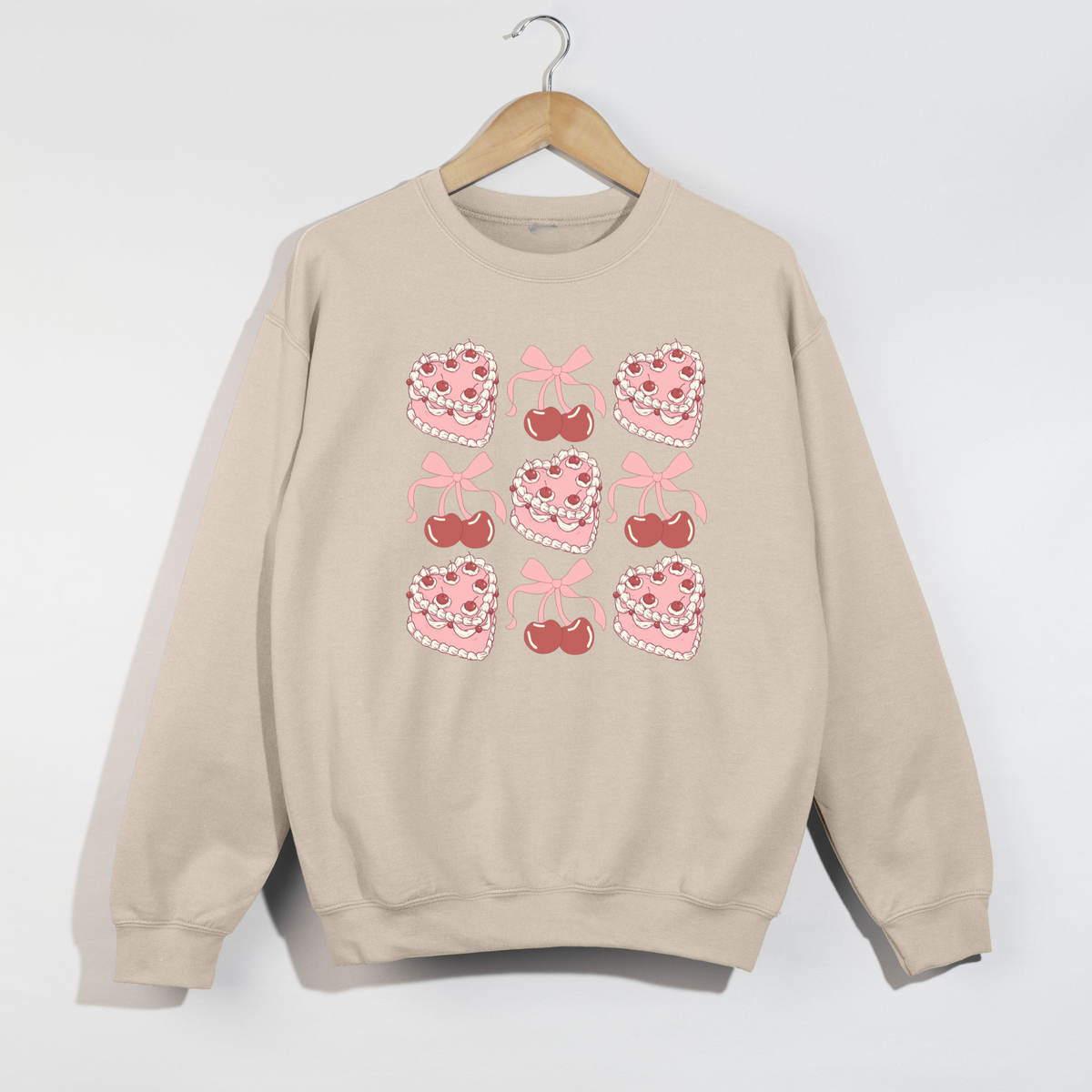 Sweetheart Cherry Cake Crewneck