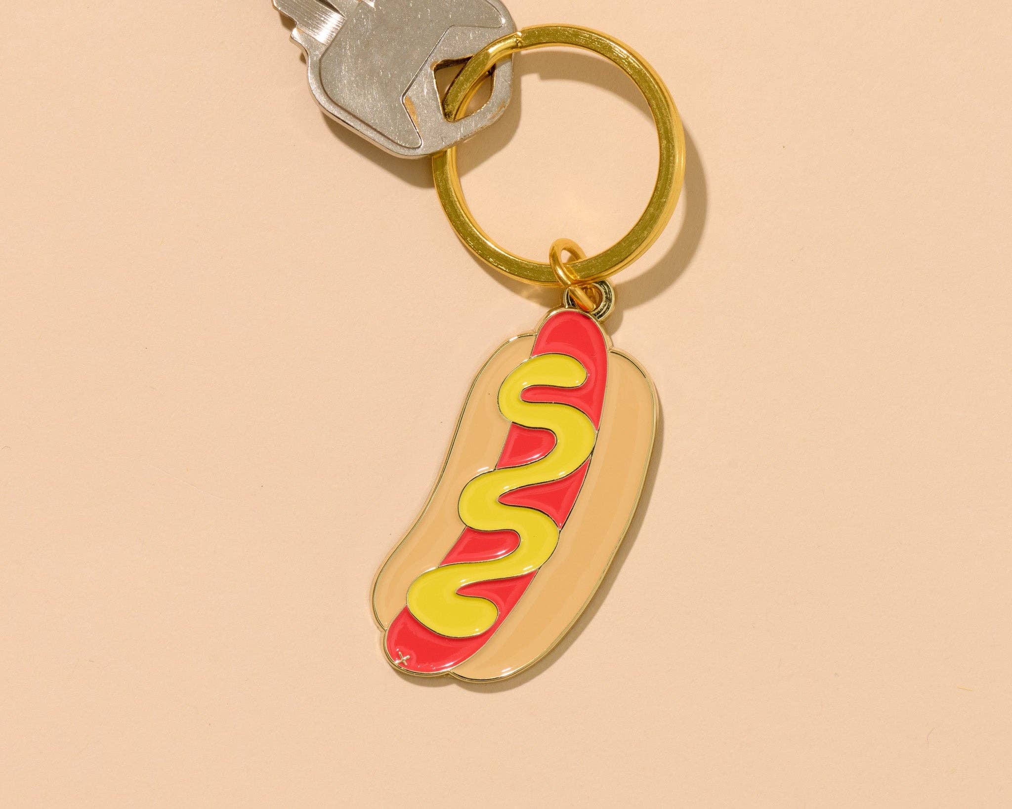 Hot Dog Enamel Keychain / Bag Charm – ABEDNEGO