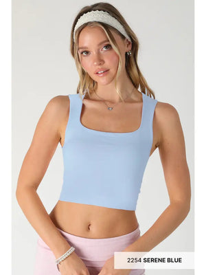 Clean Line Square Neck Top