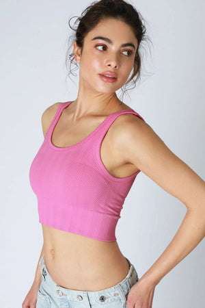Herringbone Crop Top - Various Colors