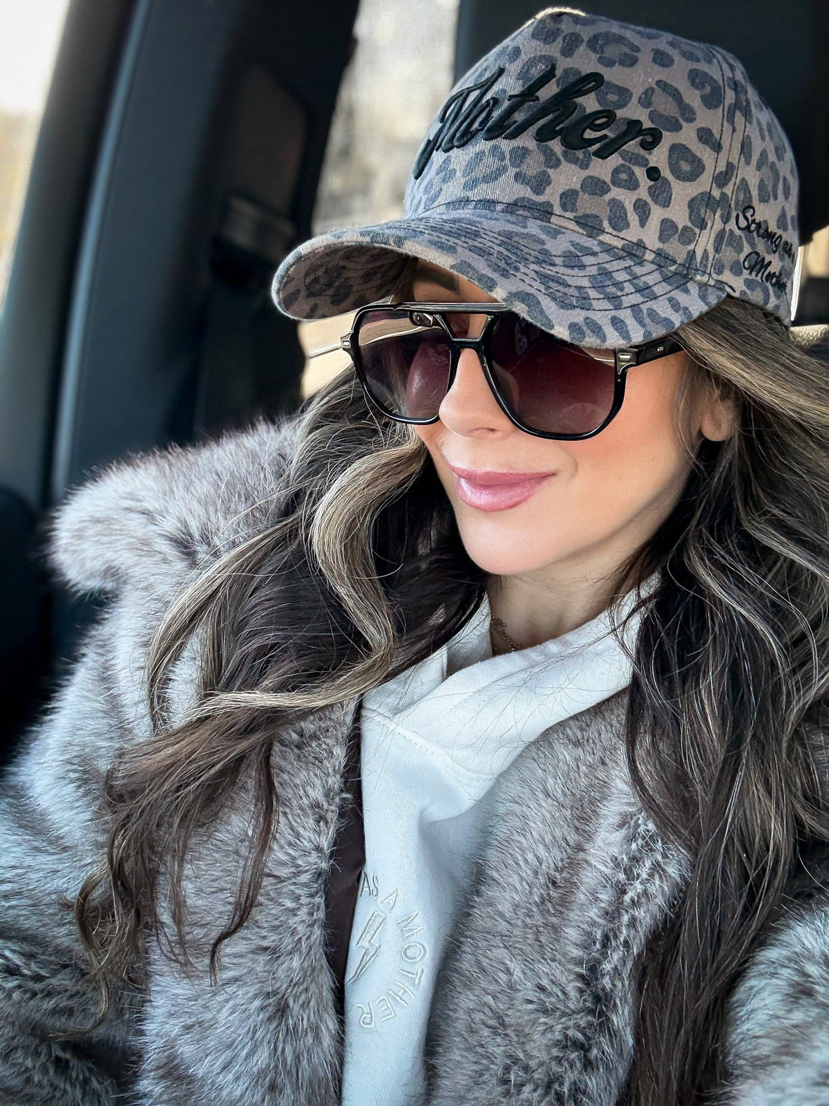 Strong as a mother® Canvas Hat - Leopard