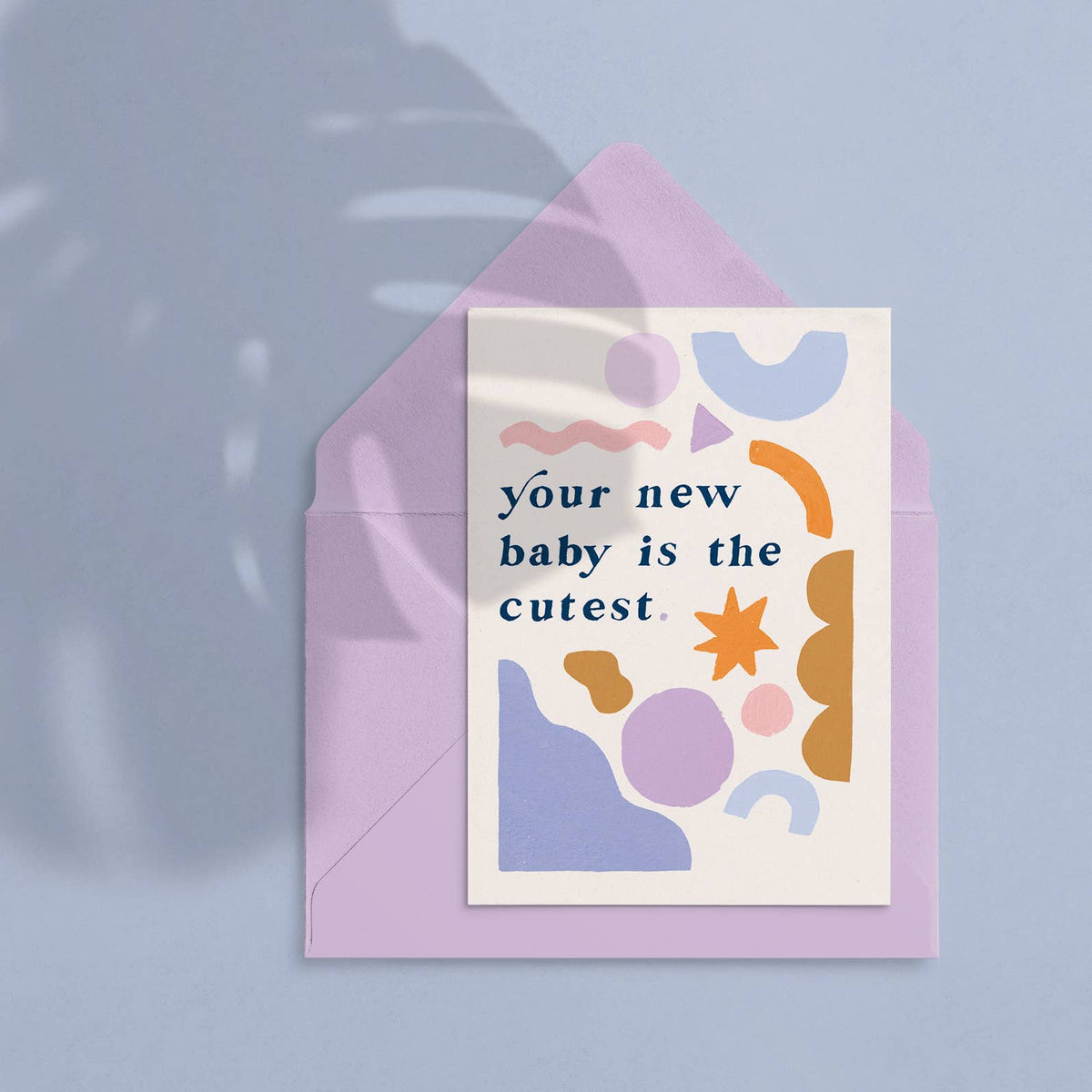 Cutest New Baby Card | Gender Neutral Baby Card | Rainbow